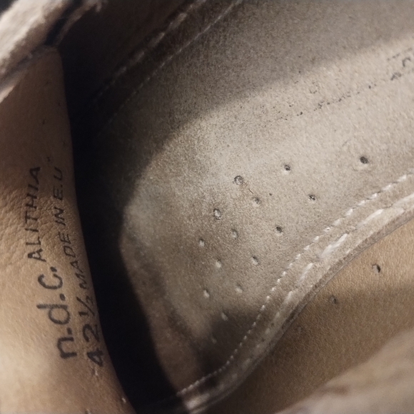 N.d.c Hand Made Taupe Men's Suede Loafers Size 42 - Picture 5 of 5